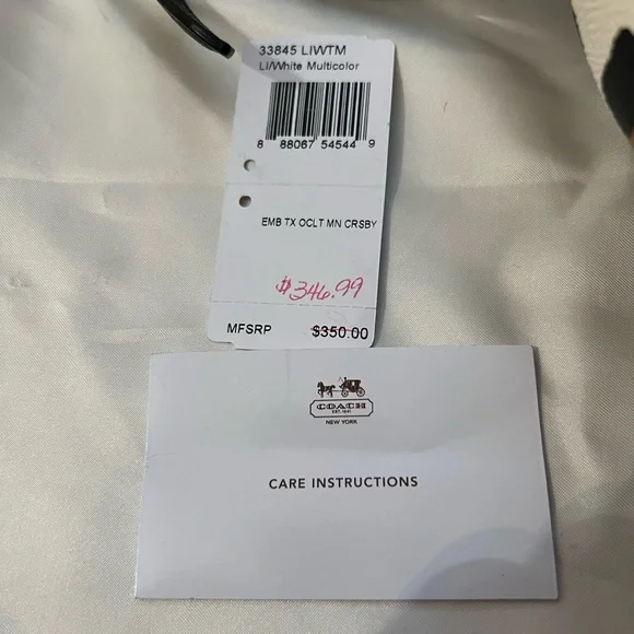 Coach Ocelot Print Mini Crosby Handbag - Picture 16 of 16